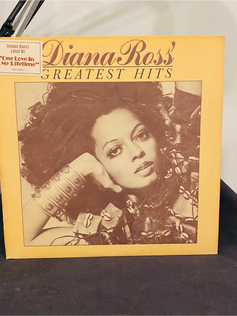 Diana Ross Greatest Hits Vinyl LP 1976 Motown M6-869S1 with Hype Sticker OG